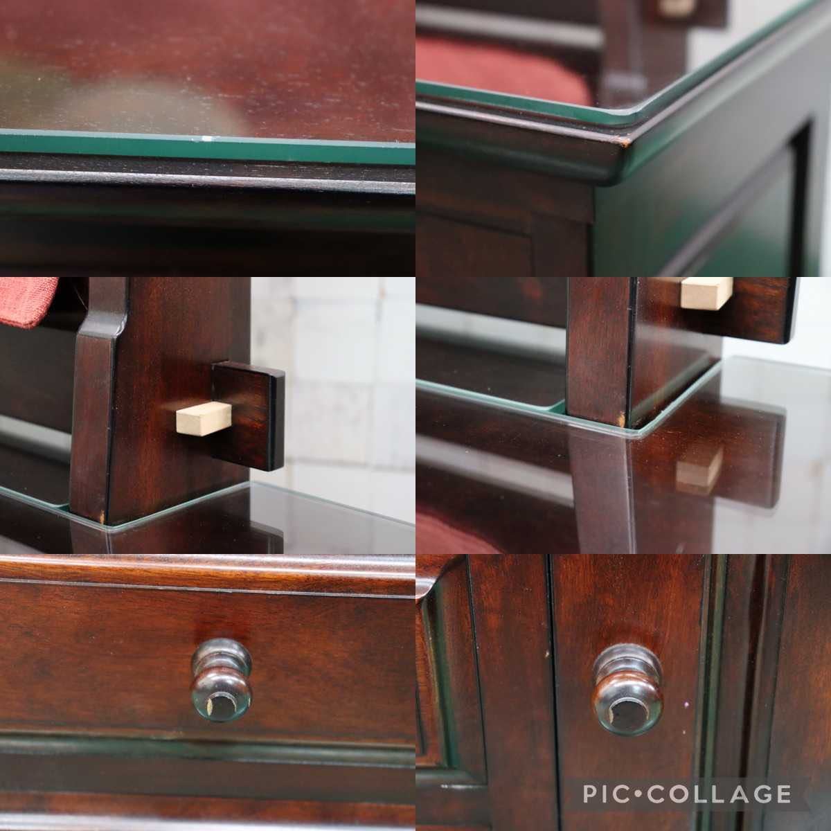 GMFH276○九州民芸家具 鏡台 ドレッサー 桜材 天然木 伝統工芸 和家具 和室 検)松本民芸家具 北海道民芸家具