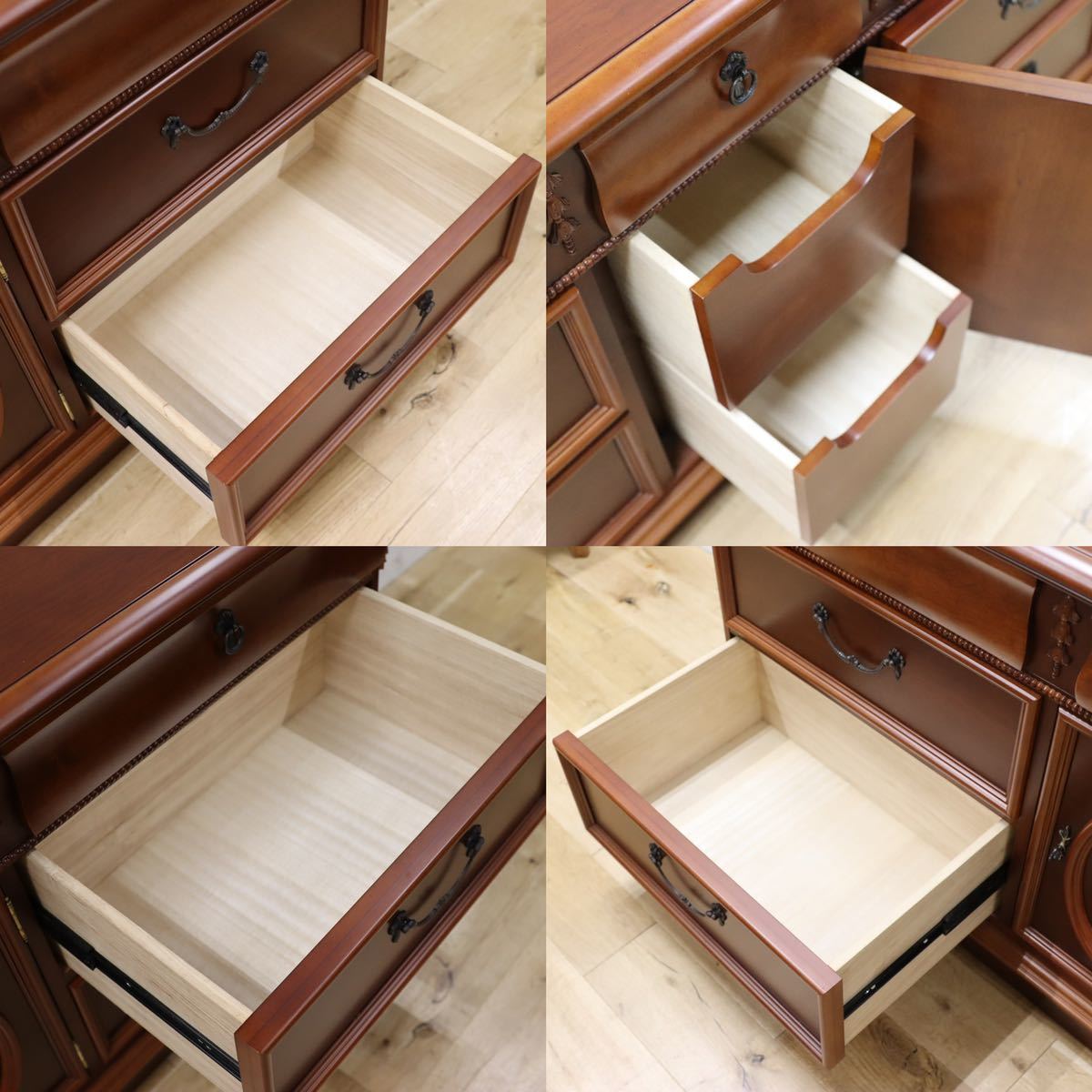 GMFT130○Lynn Hollyn / リンホーリン サイドボード リビングボード チェスト 定価約38万 収納家具 エレガント クラシック IDC大塚家具