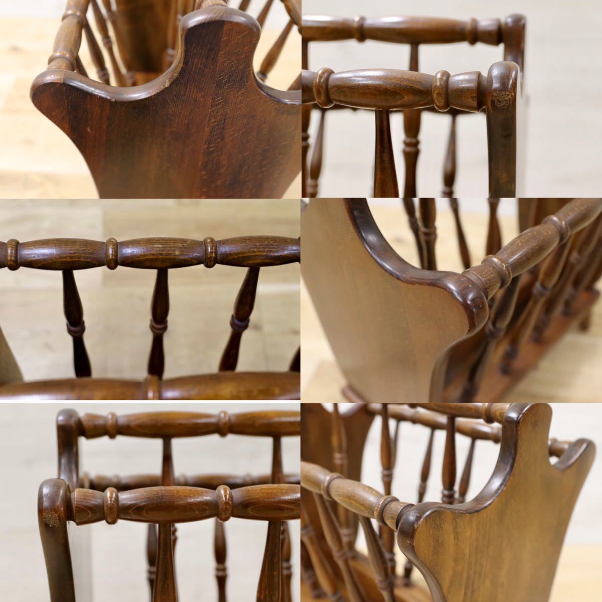 GMFT120○飛騨産業 / HIDA キツツキ マガジンラック スリッパラック ブックスタンド 木製 レトロ アンティーク