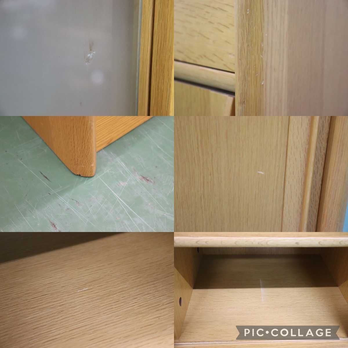 GMFT188○シラカワ / shirakawa 食器棚 カップボード ダイニングボード キャビネット オーク材 北欧スタイル 美品