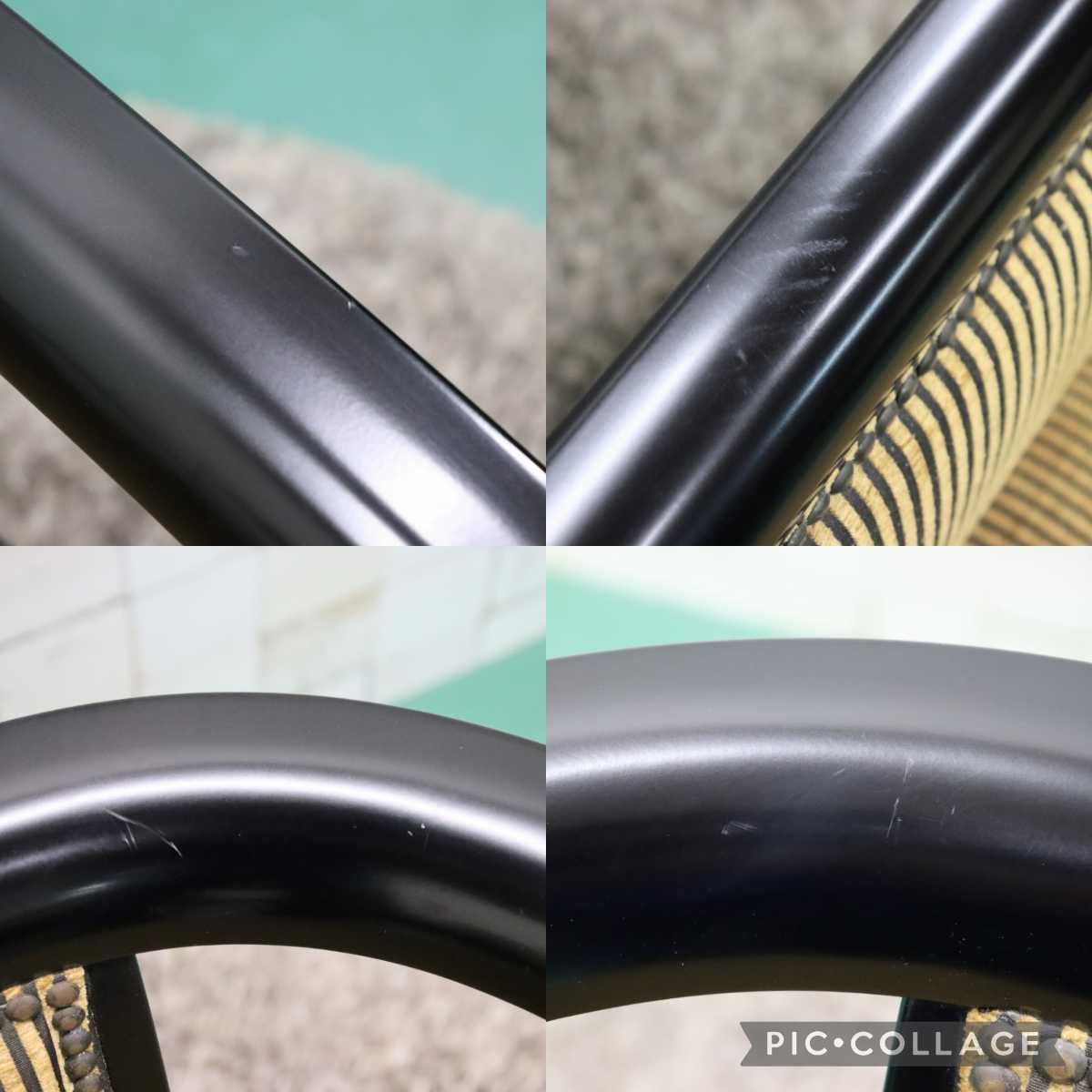 GMFT215○モリシゲ / MORISHIGE メヌエット 2人掛けソファ ラブソファ IDC大塚家具 ファブリック 鋲打 樺材 定価約23万