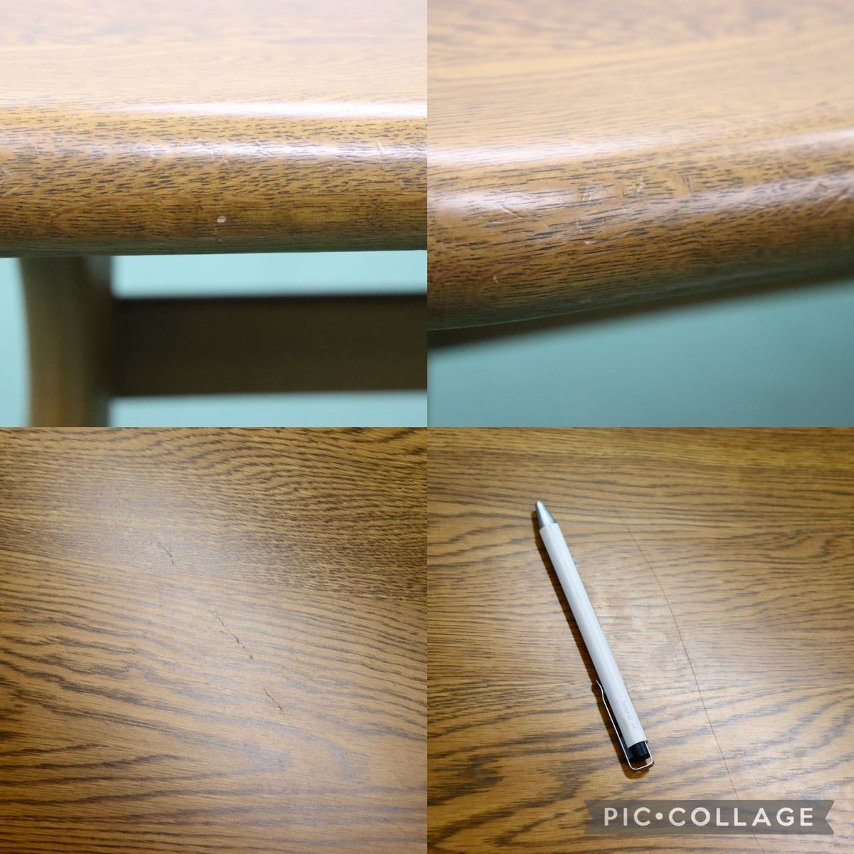 GMFO13○浜本工芸 / HAMAMOTO ダイニングテーブル 食卓テーブル テーブル 作業台 楢材 無垢 国産家具 美品