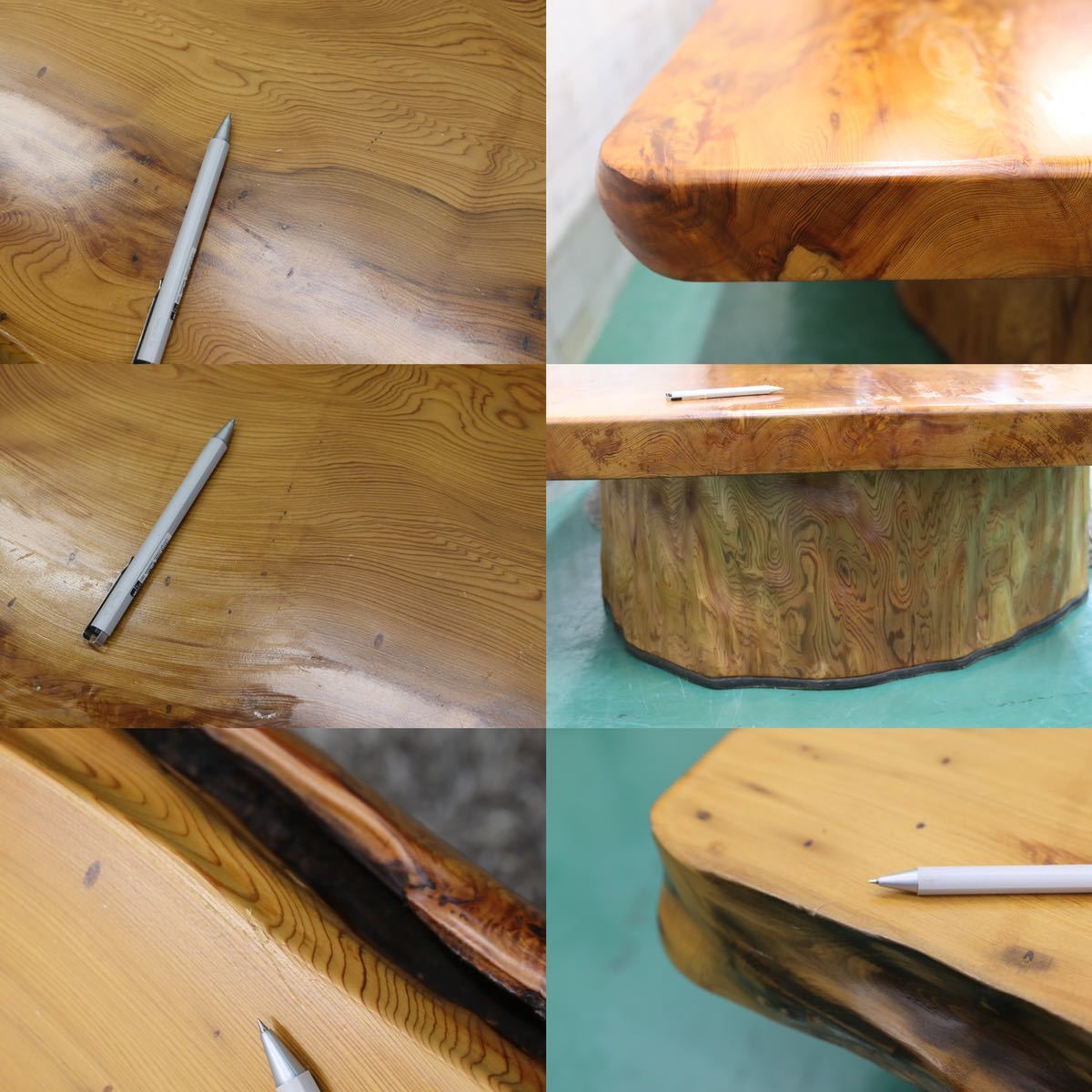 GMFO○世界遺産屋久杉 最高級 センターテーブル リビングテーブル 座卓 座敷 ローテーブル 無垢材 定価約300万