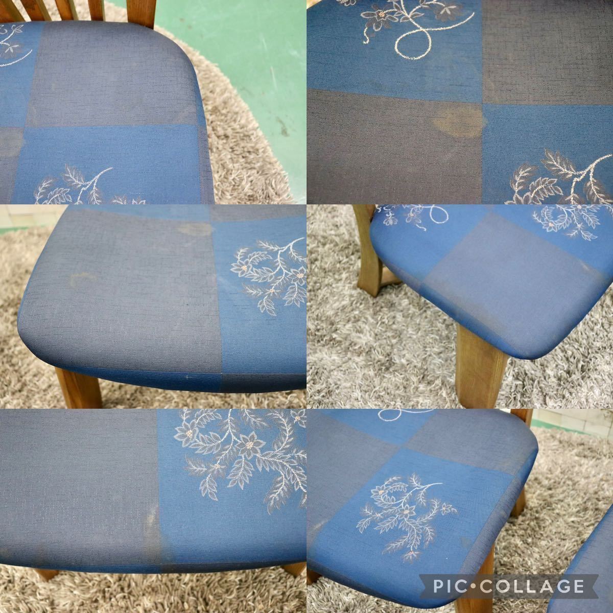 GMFT50B○shirakawa / シラカワ 和魂チェア S-670 ダイニングチェア アームレス 椅子 楢材 コキハナダ ファブリック 2脚セット 定価約19万