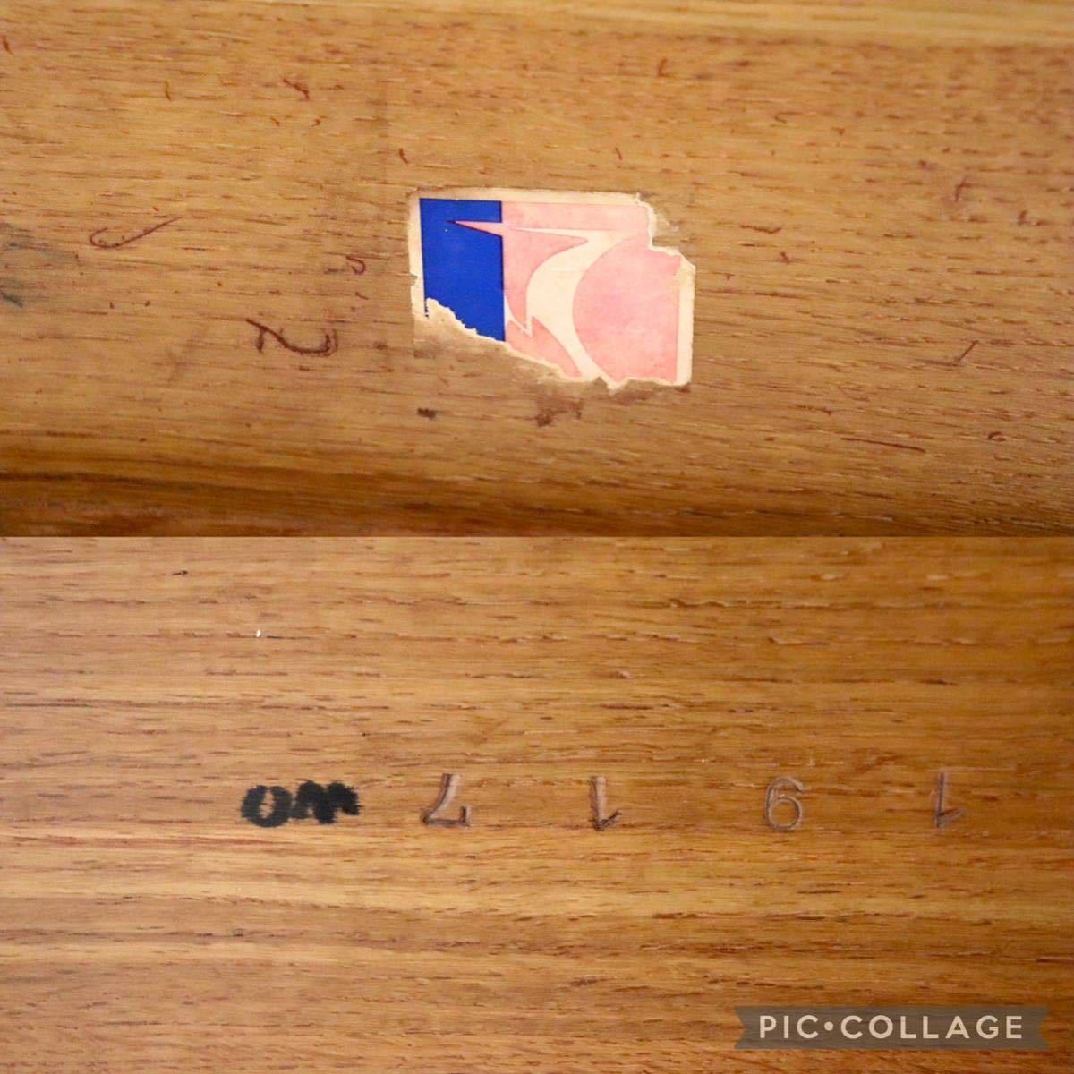 GMFF52○飛騨産業 / HIDA キツツキ ダイニングテーブル 食卓テーブル 作業台 テーブル 机 楢材 無垢 国産家具 アンティーク