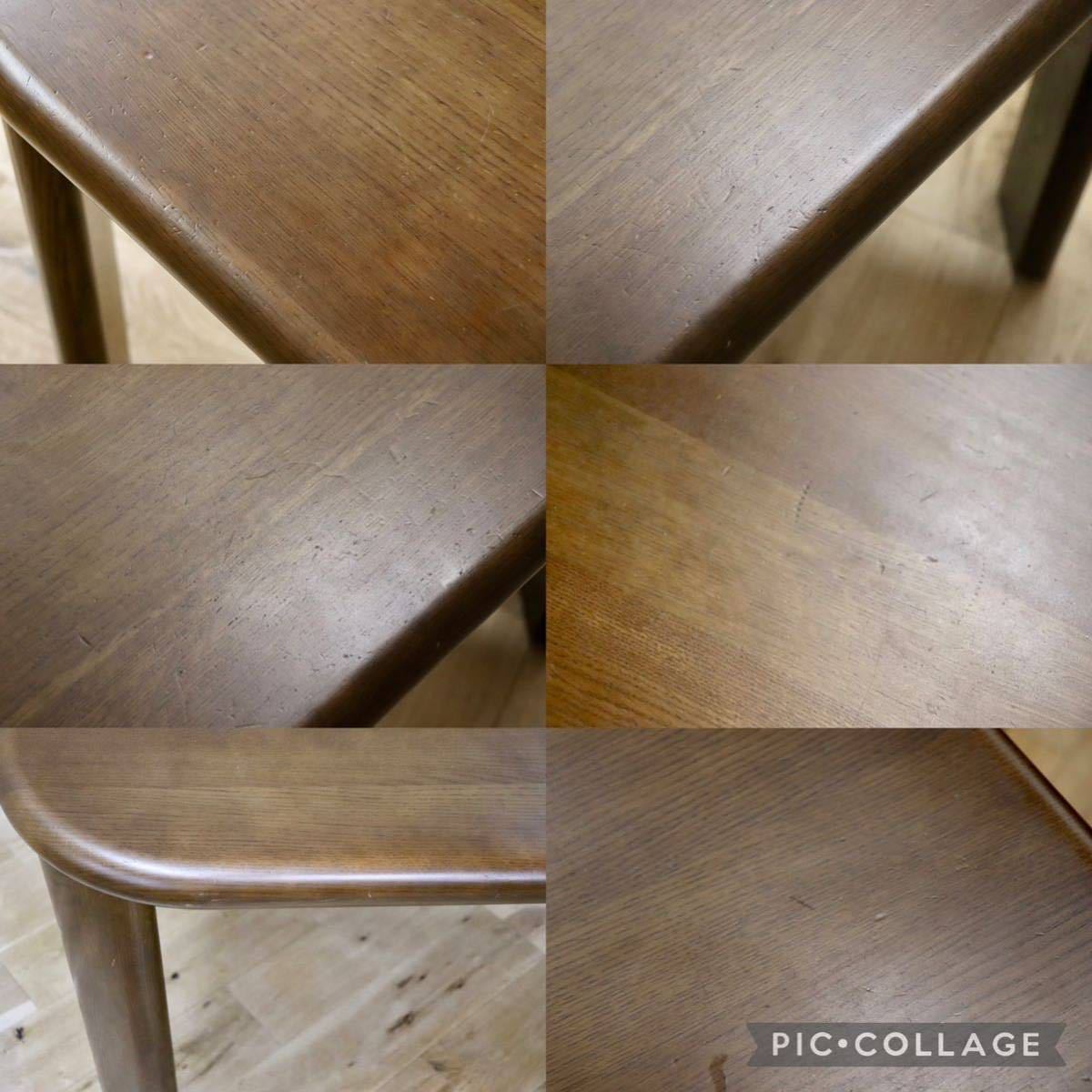 GMFF52○飛騨産業 / HIDA キツツキ ダイニングテーブル 食卓テーブル 作業台 テーブル 机 楢材 無垢 国産家具 アンティーク