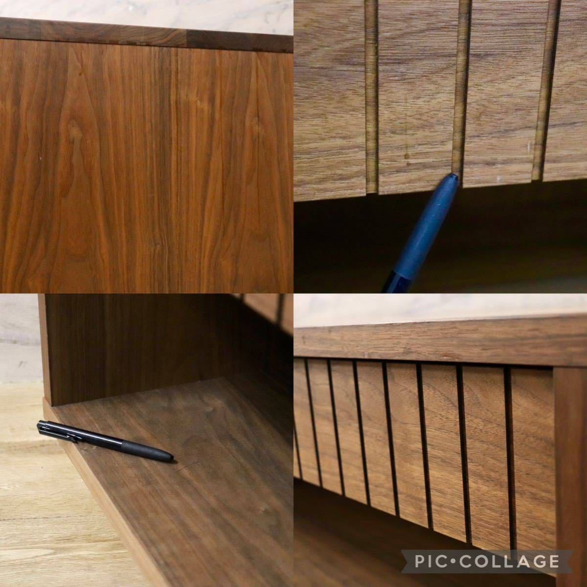 GMFK603○ウォールナット 無垢材 TVボード AVボード ローボード センターテーブル リビングテーブル リビング収納 北欧 モダン 美品