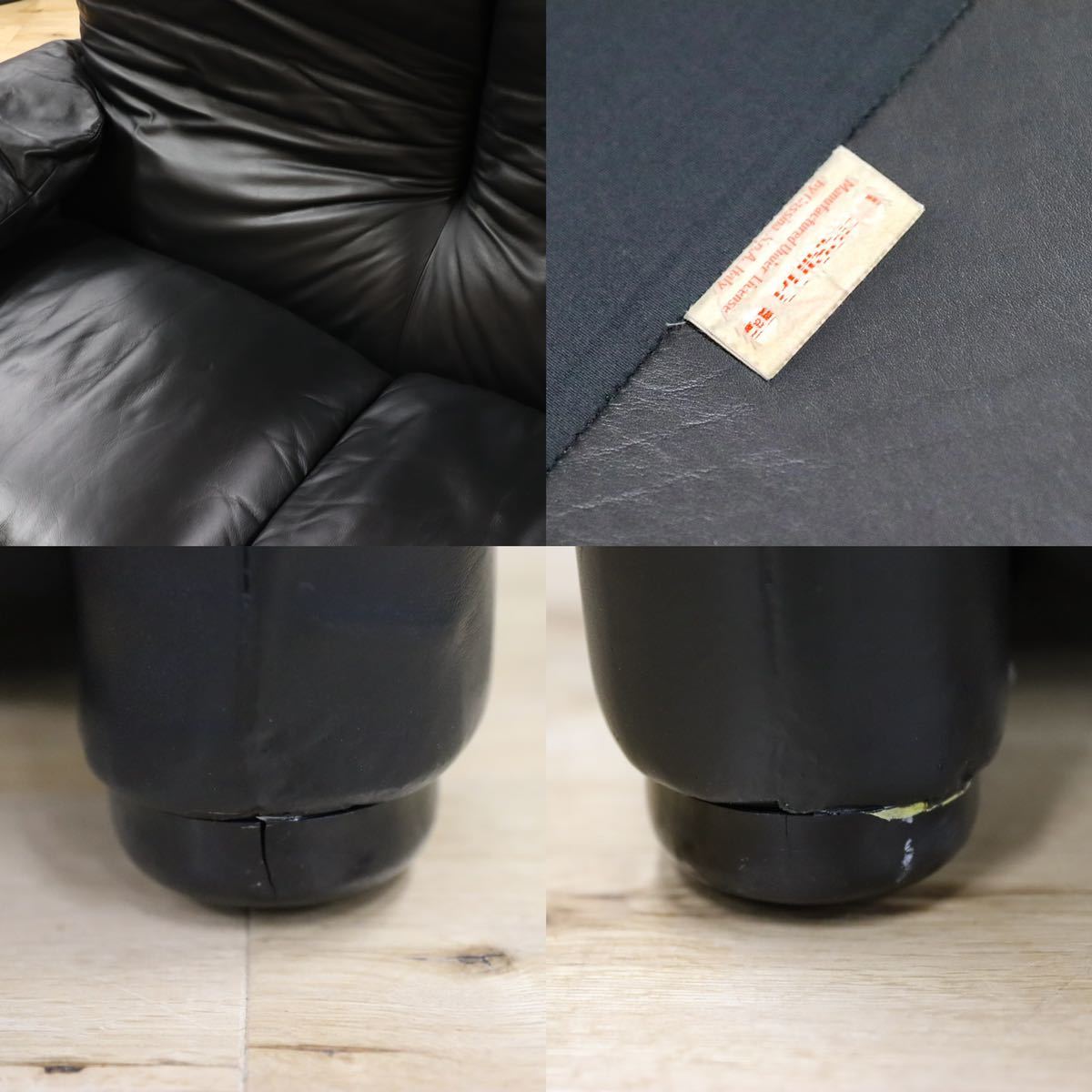 GMFN167○Cassina / カッシーナ 675 MARALUNGA マラルンガ 3人掛けソファ トリプルソファ 本革 ヴィコ・マジストレッティ 定価約215万 美品