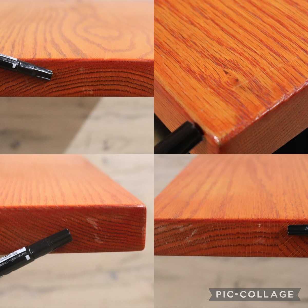 GMFH237A○飛騨産業 / HIDA キツツキ 9981 ダイニングテーブル カフェテーブル 楢材 無垢 インダストリアル 店舗什器 カフェ 飛騨家具