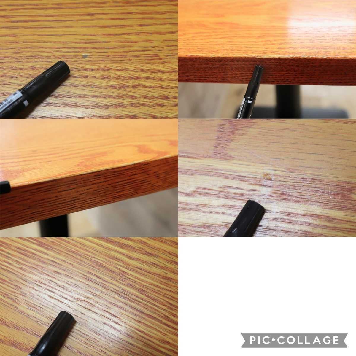 GMFH237I○飛騨産業 / HIDA キツツキ 9981 ダイニングテーブル カフェテーブル 楢材 無垢 インダストリアル 店舗什器 カフェ 飛騨家具