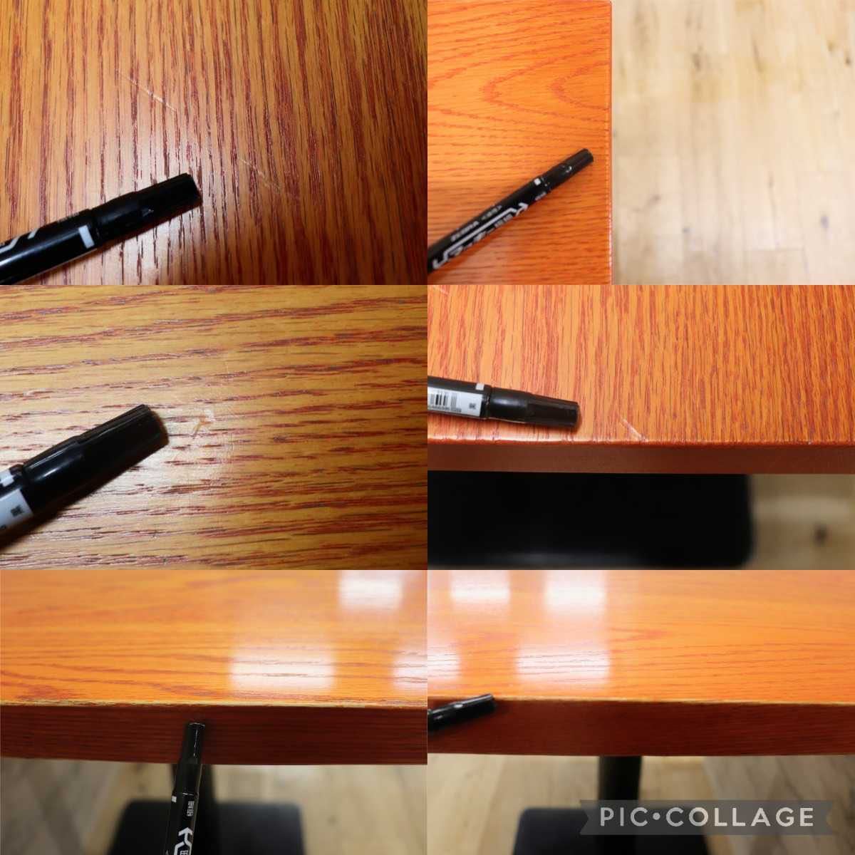 GMFH237J○飛騨産業 / HIDA キツツキ 9981 ダイニングテーブル カフェテーブル 楢材 無垢 インダストリアル 店舗什器 カフェ 飛騨家具