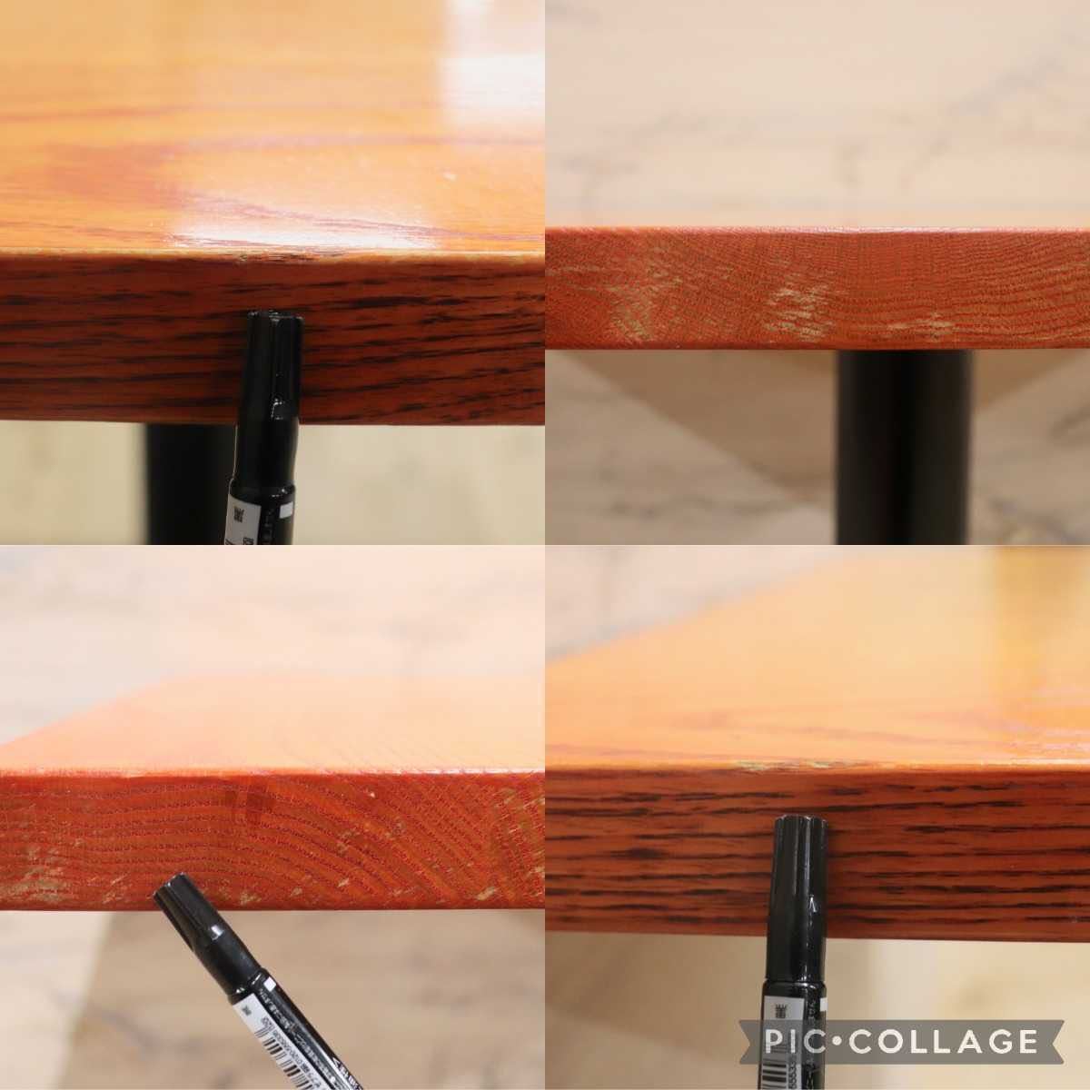 GMFH237N○飛騨産業 / HIDA キツツキ 9981 ダイニングテーブル カフェテーブル 楢材 無垢 インダストリアル 店舗什器 カフェ 飛騨家具