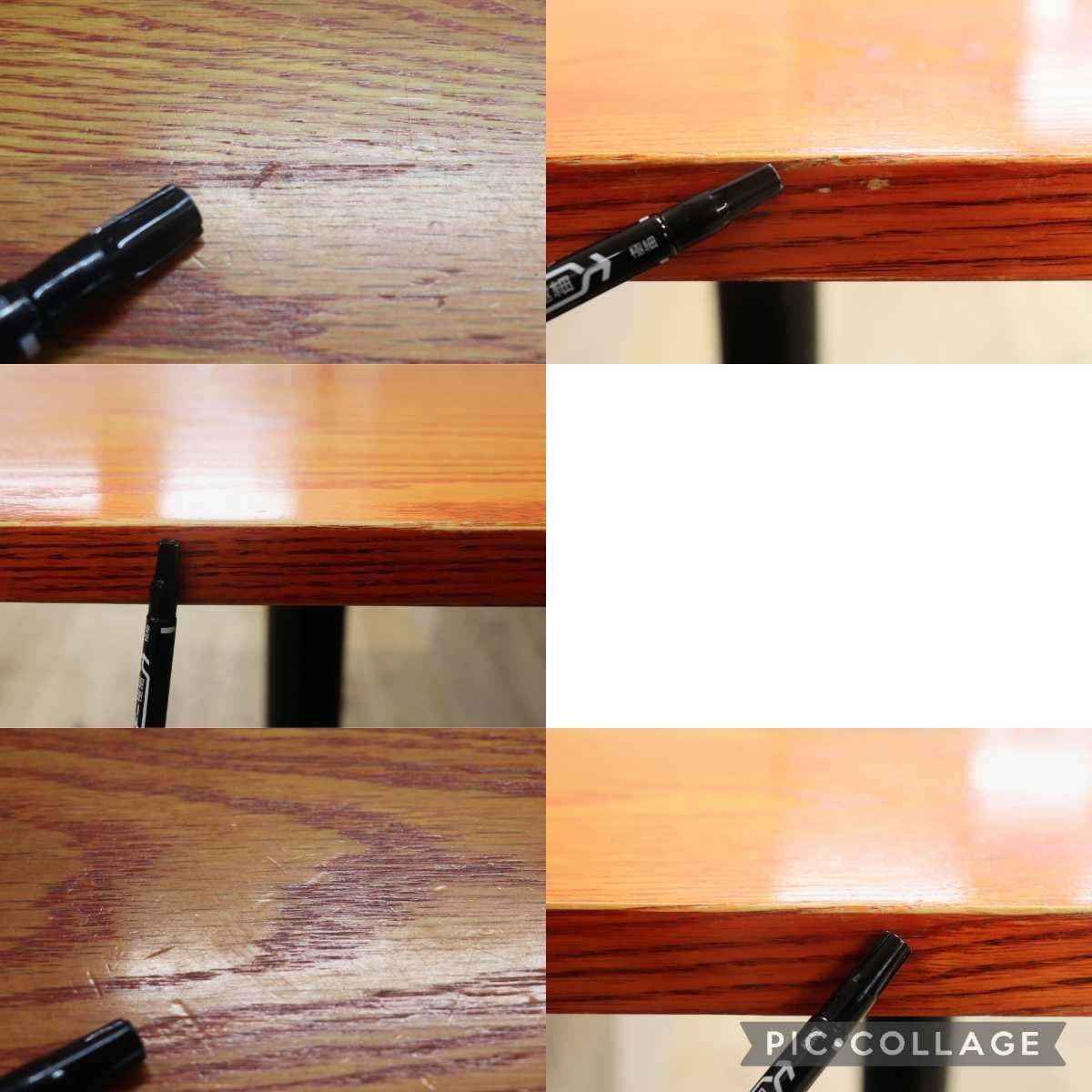 GMFH237P○飛騨産業 / HIDA キツツキ 9981 ダイニングテーブル カフェテーブル 楢材 無垢 インダストリアル 店舗什器 カフェ 飛騨家具