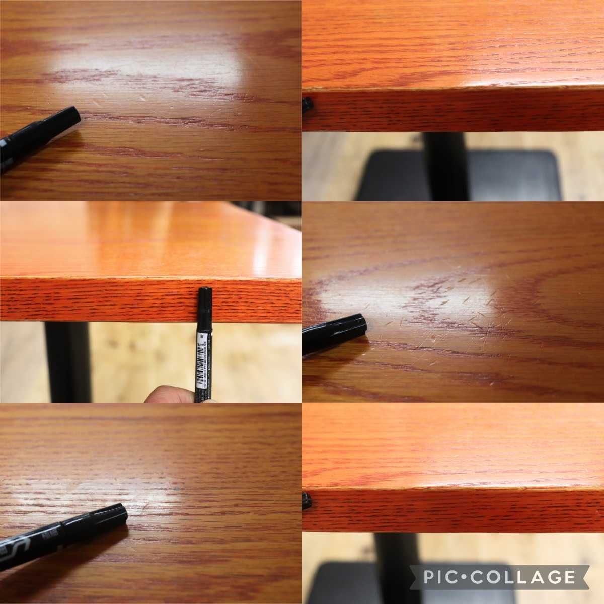 GMFH237S○飛騨産業 / HIDA キツツキ 9981 ダイニングテーブル カフェテーブル 楢材 無垢 インダストリアル 店舗什器 カフェ 飛騨家具