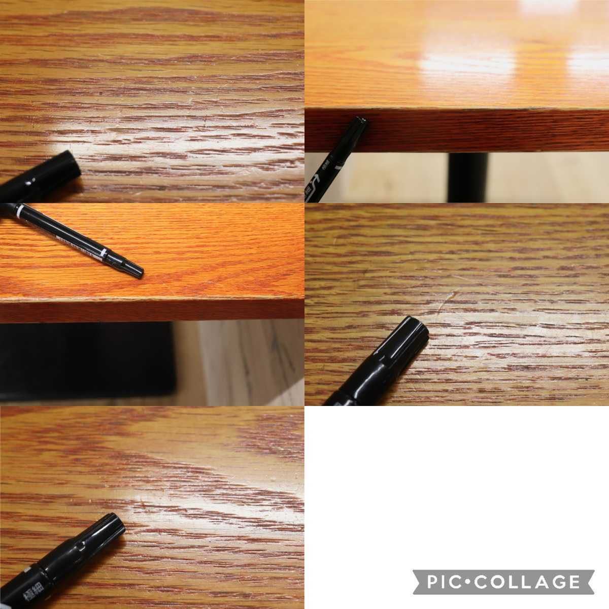 GMFH237U○飛騨産業 / HIDA キツツキ 9981 ダイニングテーブル カフェテーブル 楢材 無垢 インダストリアル 店舗什器 カフェ 飛騨家具