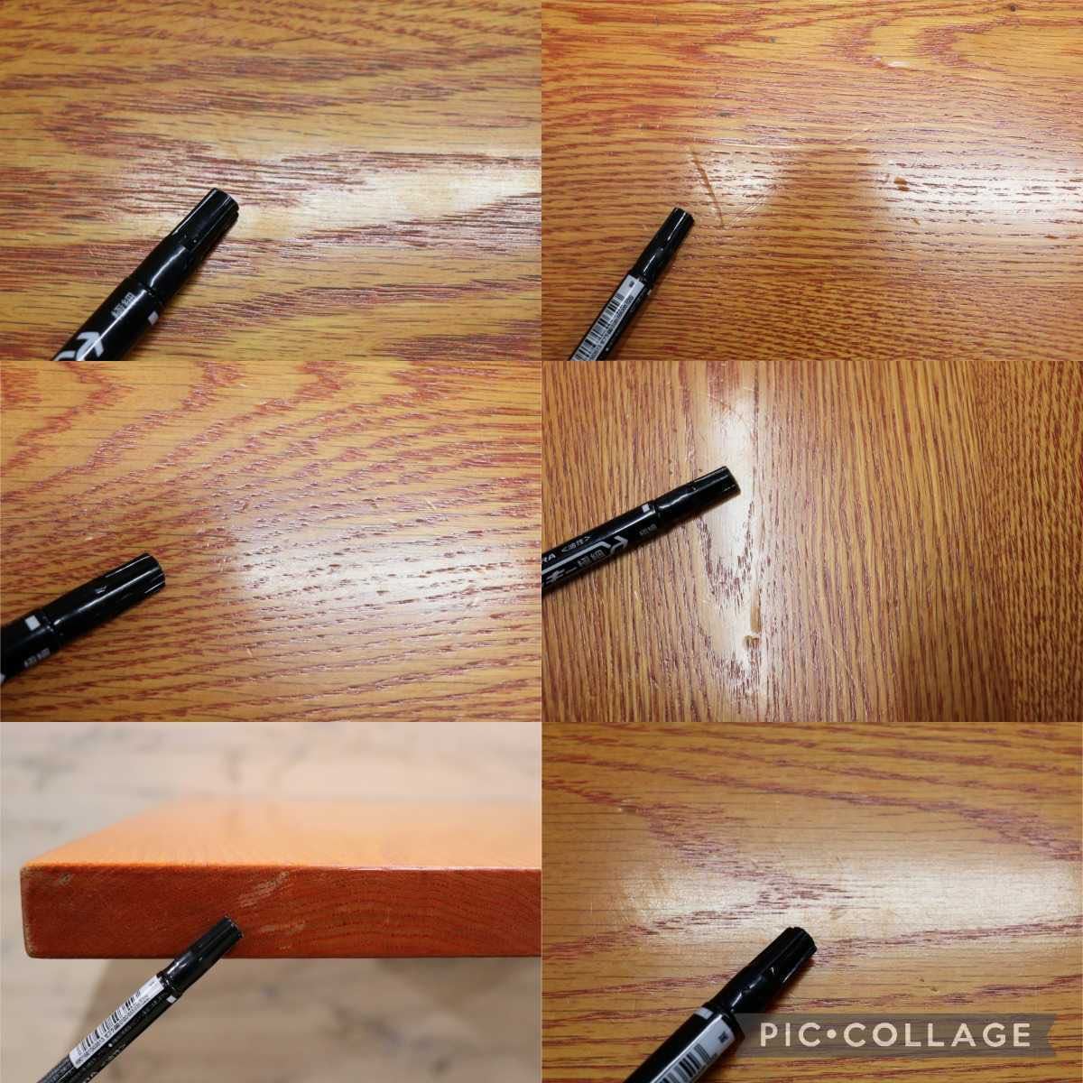 GMFH237V○飛騨産業 / HIDA キツツキ 9981 ダイニングテーブル カフェテーブル 楢材 無垢 インダストリアル 店舗什器 カフェ 飛騨家具