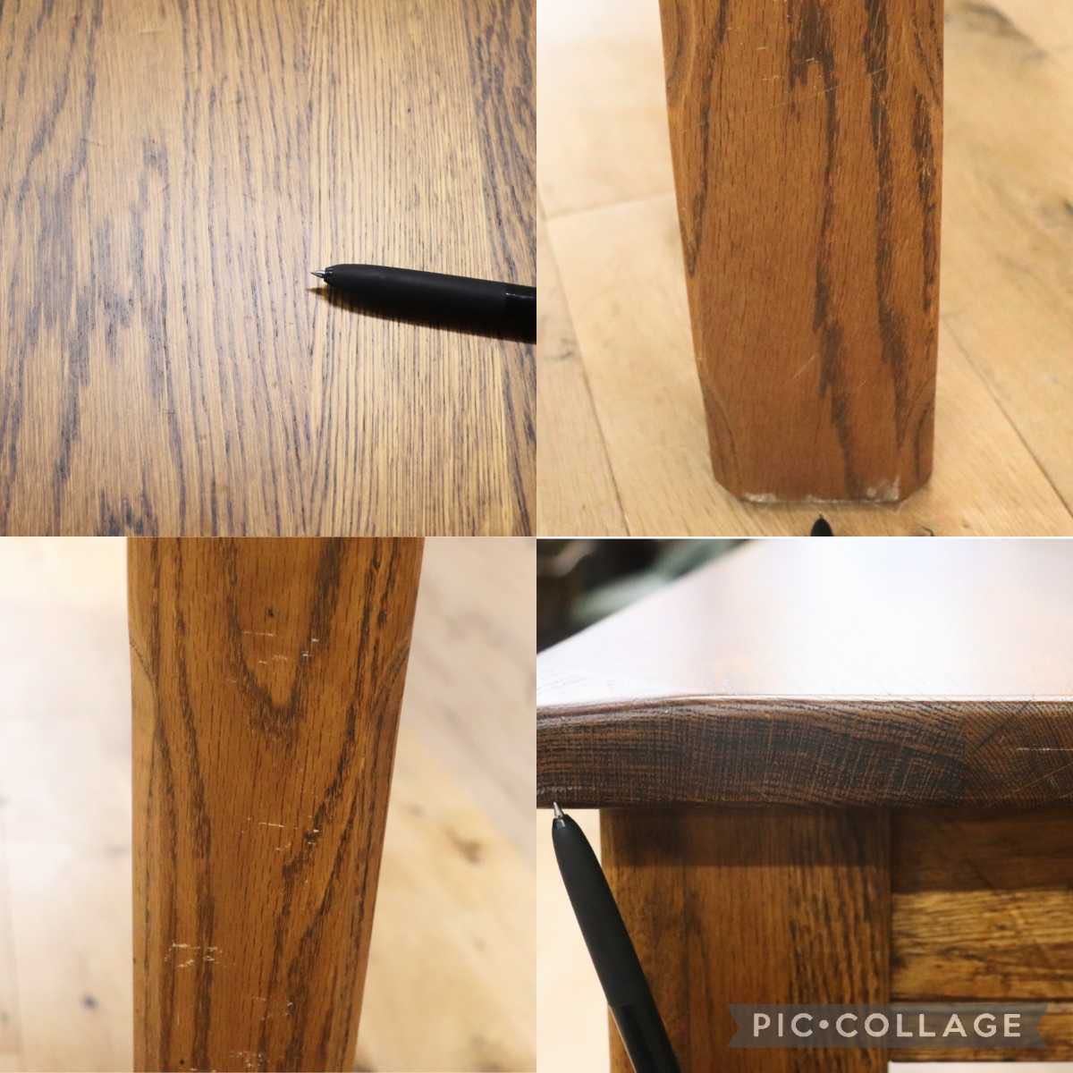 GMFN267○ダッチカントリースタイル ダイニングテーブル 食卓テーブル テーブル 作業机 無垢材 天然木 楢材 ヴィンテージ