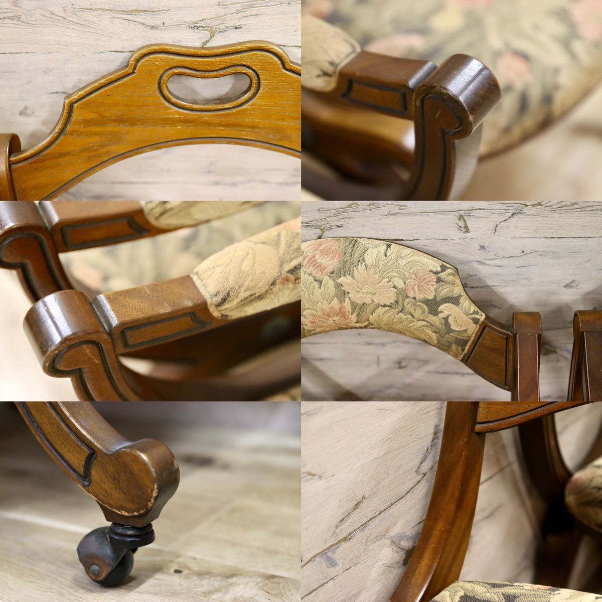 GMFK679○DREXEL HERITAGE / ドレクセルヘリテイジ エスペラント ダイニングチェア 4脚セット ヴィンテージ クラシック 希少 定価約90万