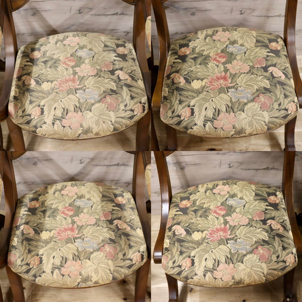 GMFK679○DREXEL HERITAGE / ドレクセルヘリテイジ エスペラント ダイニングチェア 4脚セット ヴィンテージ クラシック 希少 定価約90万