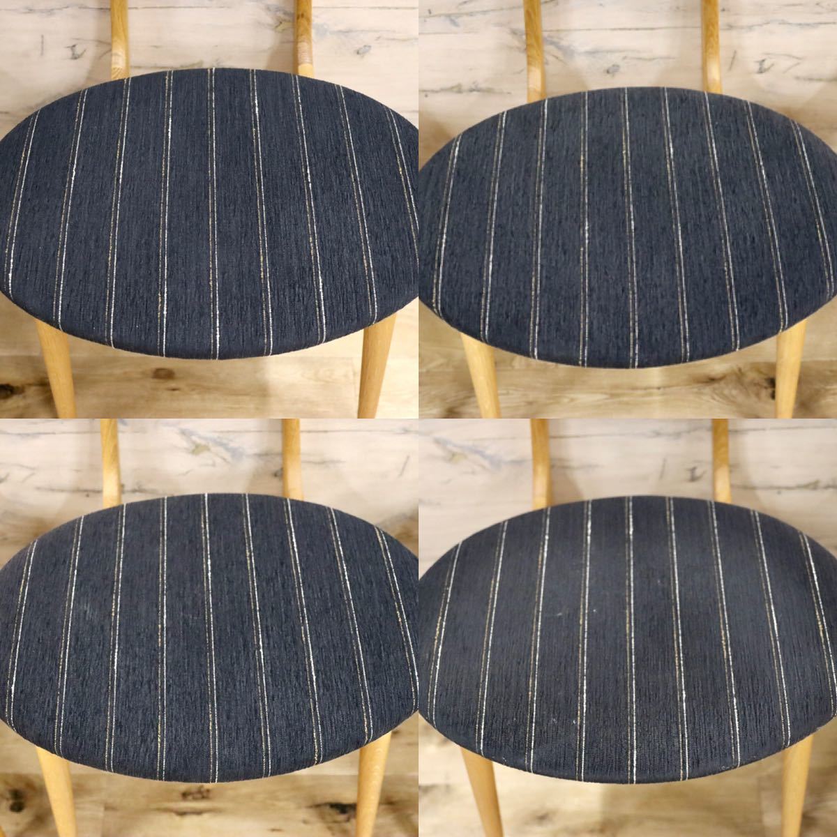 GMFK691○飛騨産業 / HIDA キツツキ 森のことば ibuki ダイニングチェア 椅子 4脚セット オーク無垢材 定価約26.8万 美品