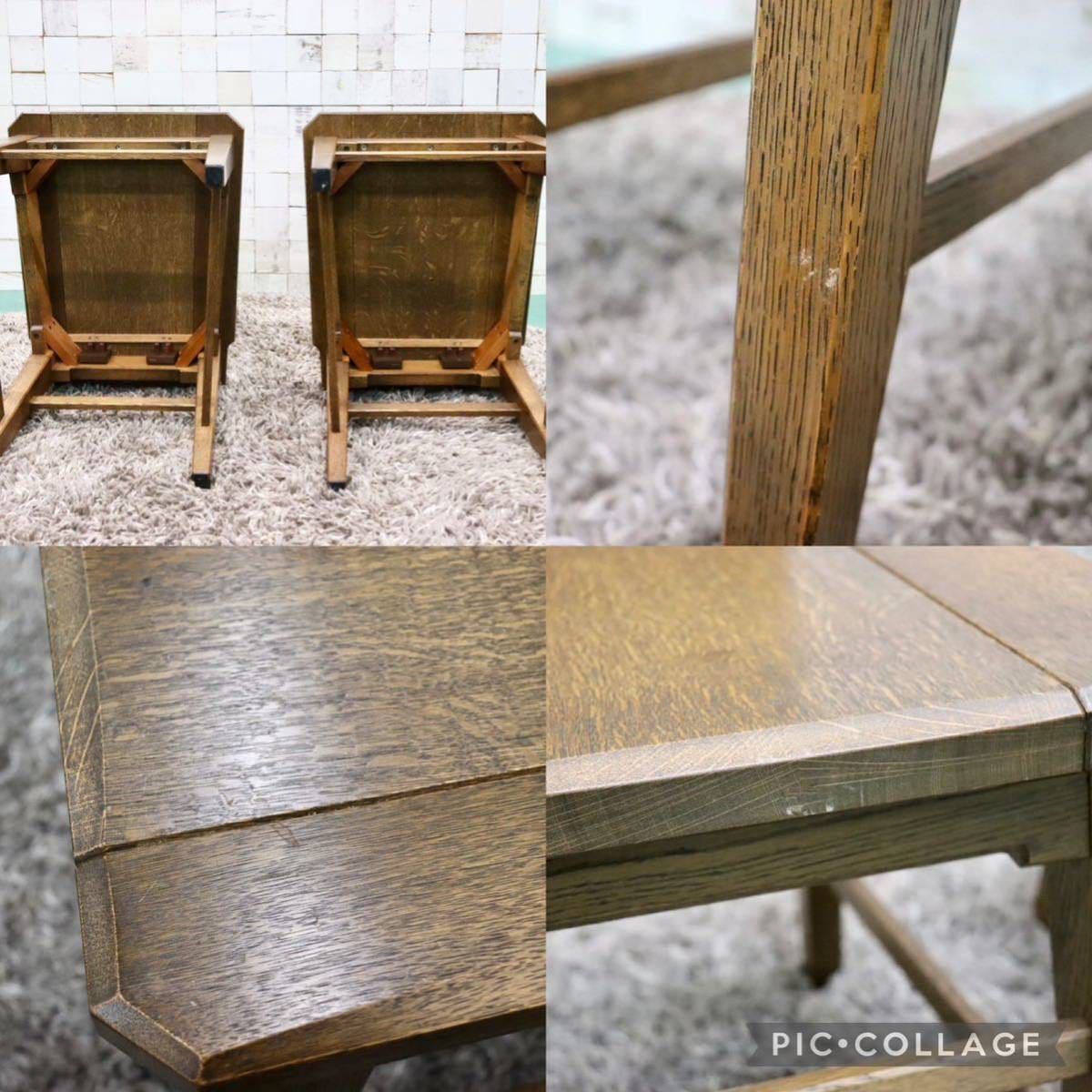 GMFH340○ダイニングチェア 食卓椅子 アームレスチェア 2脚セット カントリー オーク材 無垢 検)神戸家具 永田良介