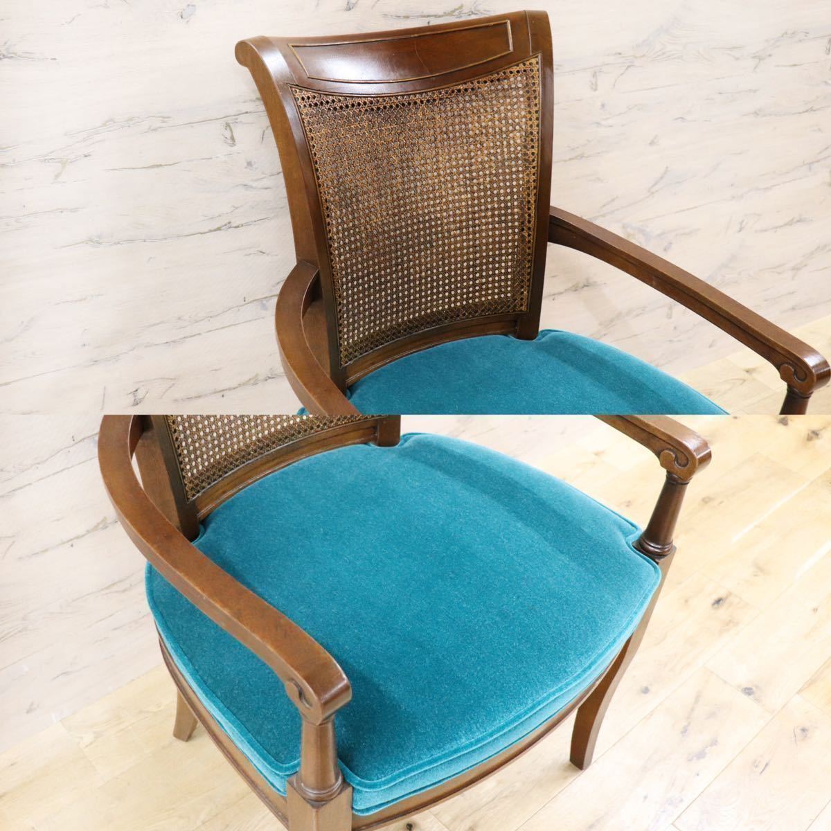 GMFT408○DREXEL HERITAGE / ドレクセルヘリテイジ FRANCESCA フランチェスカ ダイニングチェア アームチェア 椅子 定価約25万 リペア済み