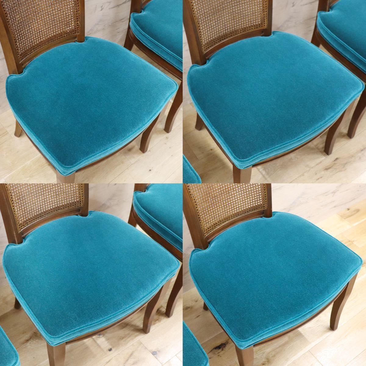 GMFT408○DREXEL HERITAGE / ドレクセルヘリテイジ FRANCESCA フランチェスカ ダイニングチェア 椅子 4脚セット 定価約83万 リペア済み