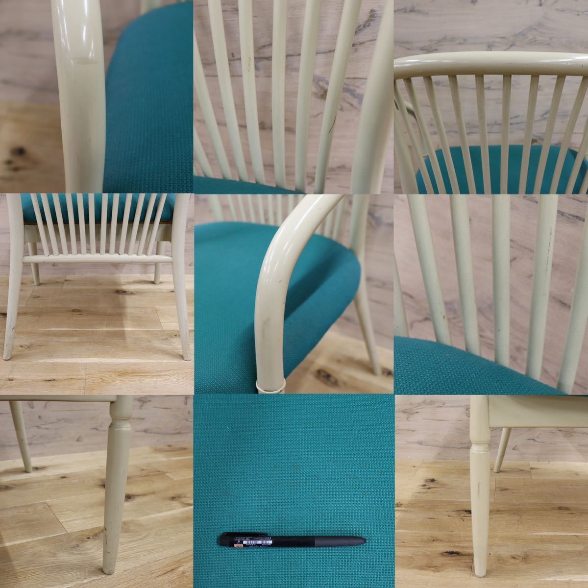 GMFH423B○鳥取家具 ダイニングチェア 椅子 ウィンザーチェア リビングチェア 曲木 アンティーク 昭和レトロ