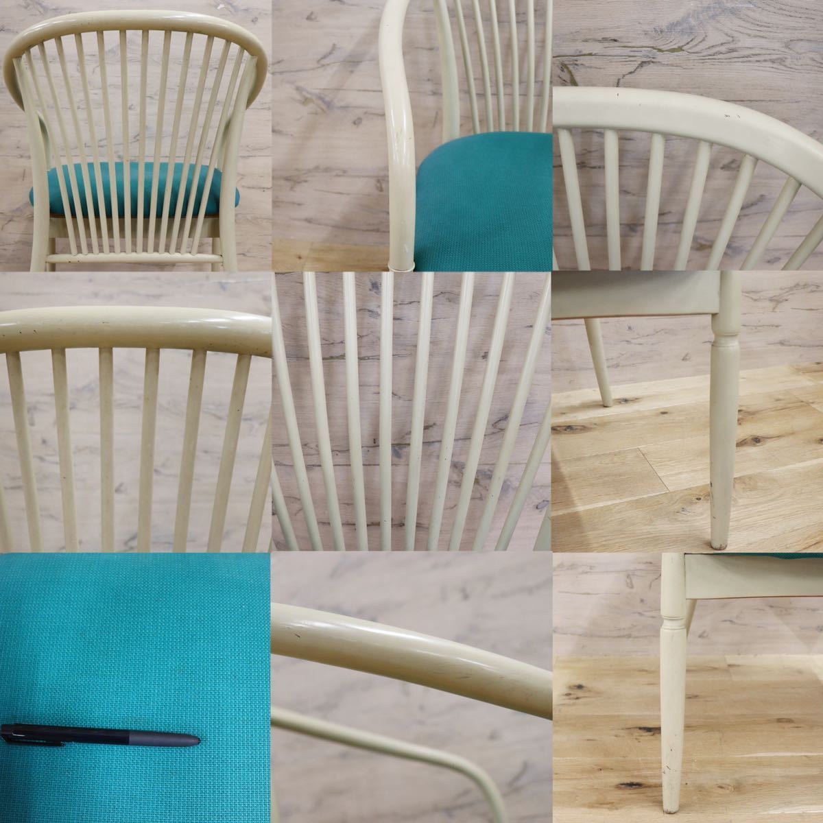 GMFH423C○鳥取家具 ダイニングチェア 椅子 ウィンザーチェア リビングチェア 曲木 アンティーク 昭和レトロ