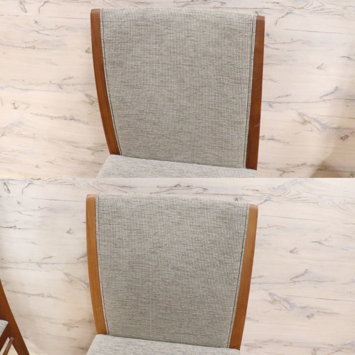 GMFK827A○Ritzwell / リッツウェル SCHOLAR スコラー ダイニングチェア 椅子 ウォールナット 北欧スタイル 2脚セット 定価24万 美品