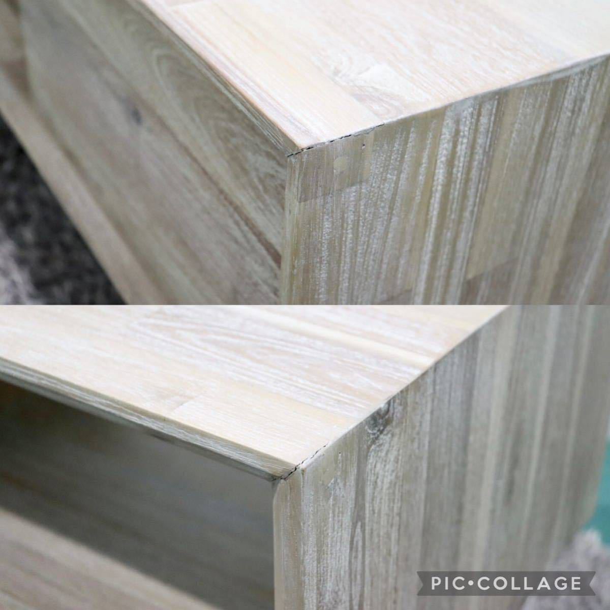 GMFK824○北欧スタイル TVボード AVボード ローボード テレビ台 アカシア材 シャビーシック 展示品 検)unico モモナチュラル