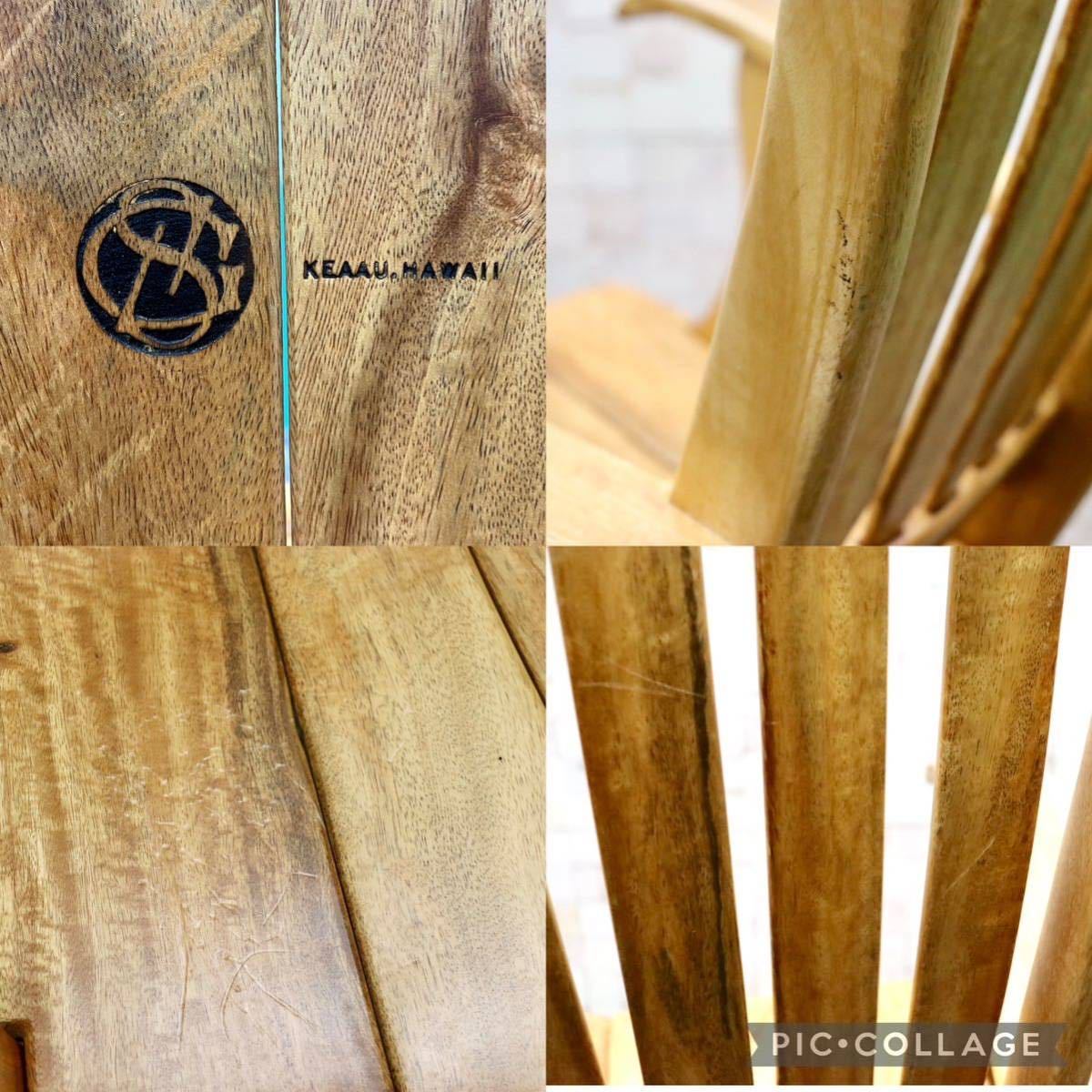 GMFS378○ハワイアン家具 ロッキングチェア 揺り椅子 デッキチェア 天然木 無垢材 アウトドア リゾート カントリー 輸入家具 展示品