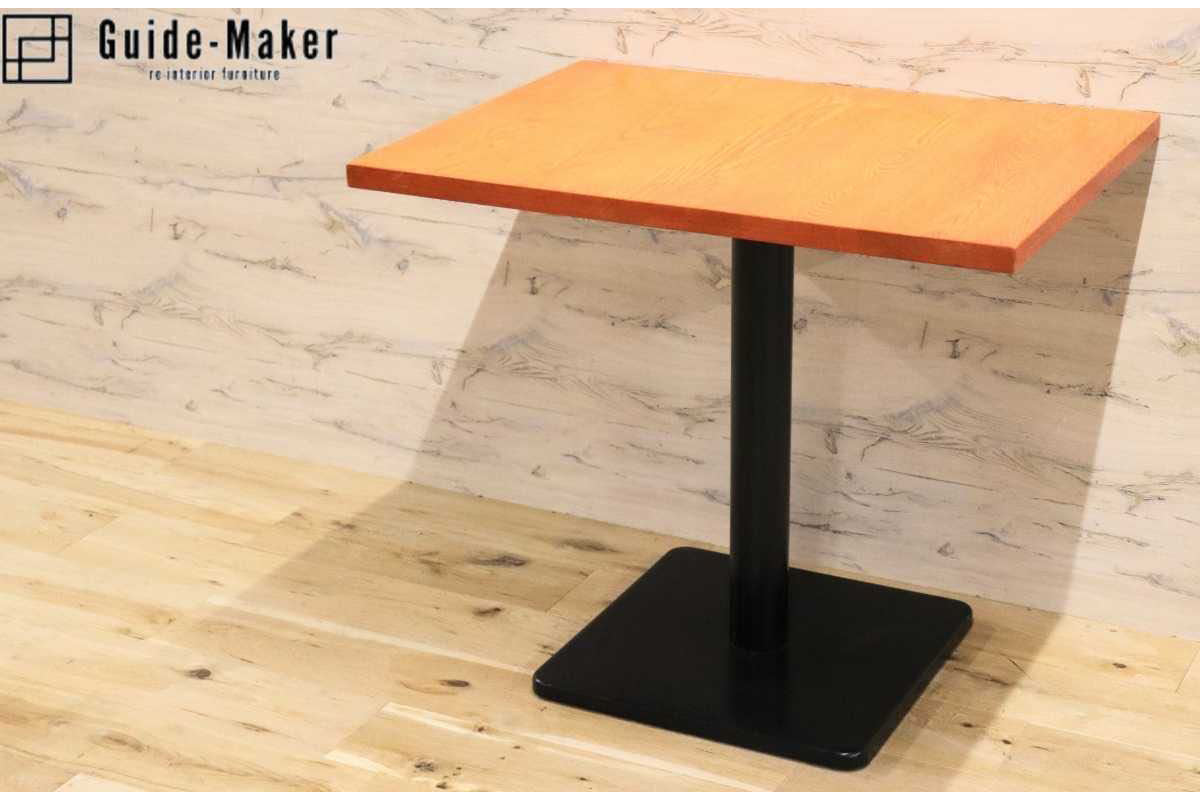 GMFH237V○飛騨産業 / HIDA キツツキ 9981 ダイニングテーブル カフェテーブル 楢材 無垢 インダストリアル 店舗什器 カフェ 飛騨家具