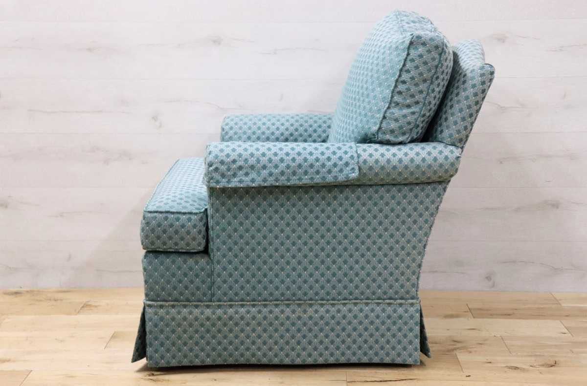 GMFK224B○Thomasville / トーマスビル IDC大塚家具 1人掛けソファ シングルソファ リビング 応接 ファブリック US クラシック 定価14万