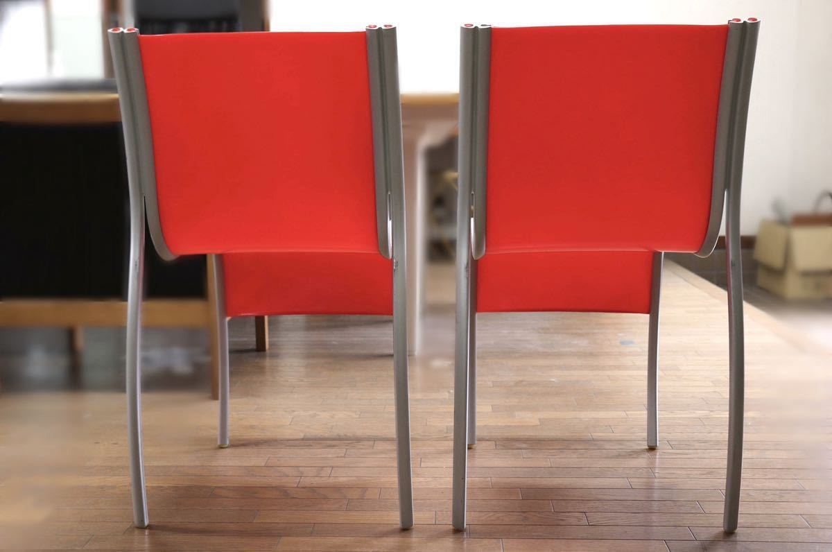 GMFS5J○Kartell / カルテル FPEチェア RonArad ロン・アラッド スタッキングチェア ダイニングチェア 椅子 2脚セット 定価約11.4万