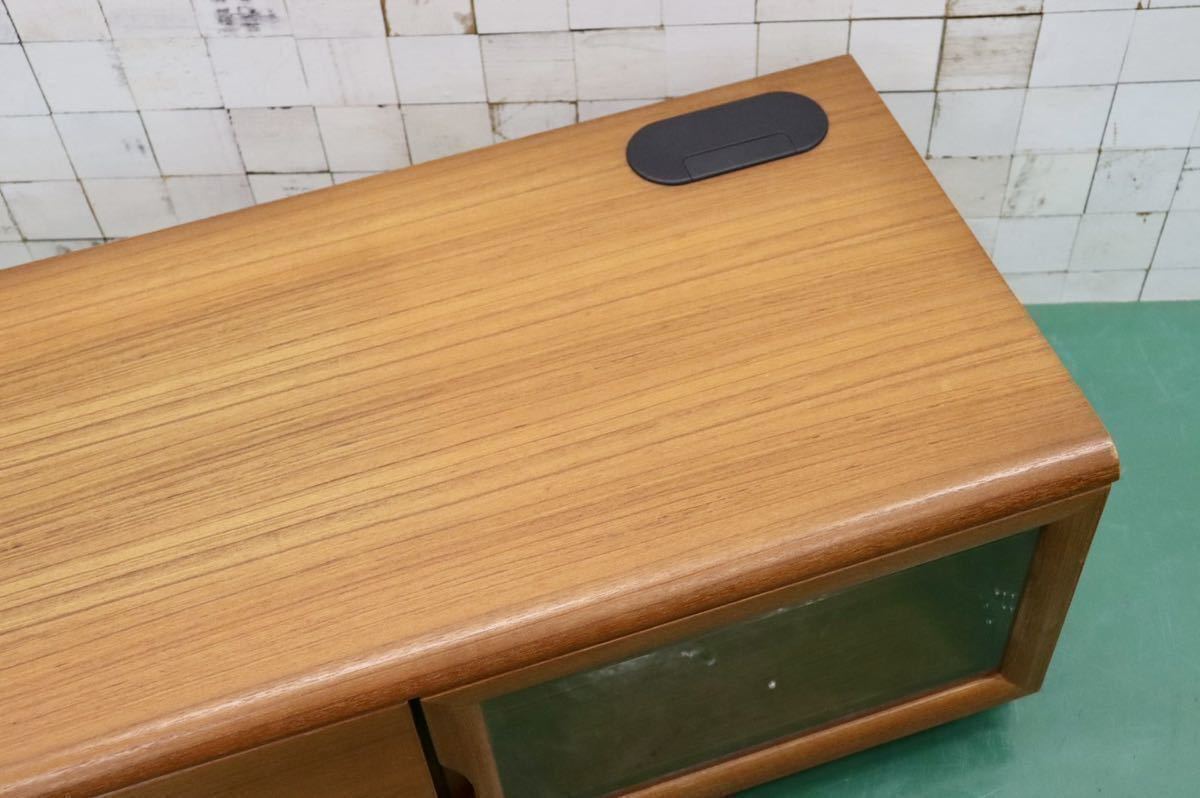 GMFK164○IDC大塚家具 TVボード AVボード ローボード リビング収納 チーク材 北欧スタイル 美品