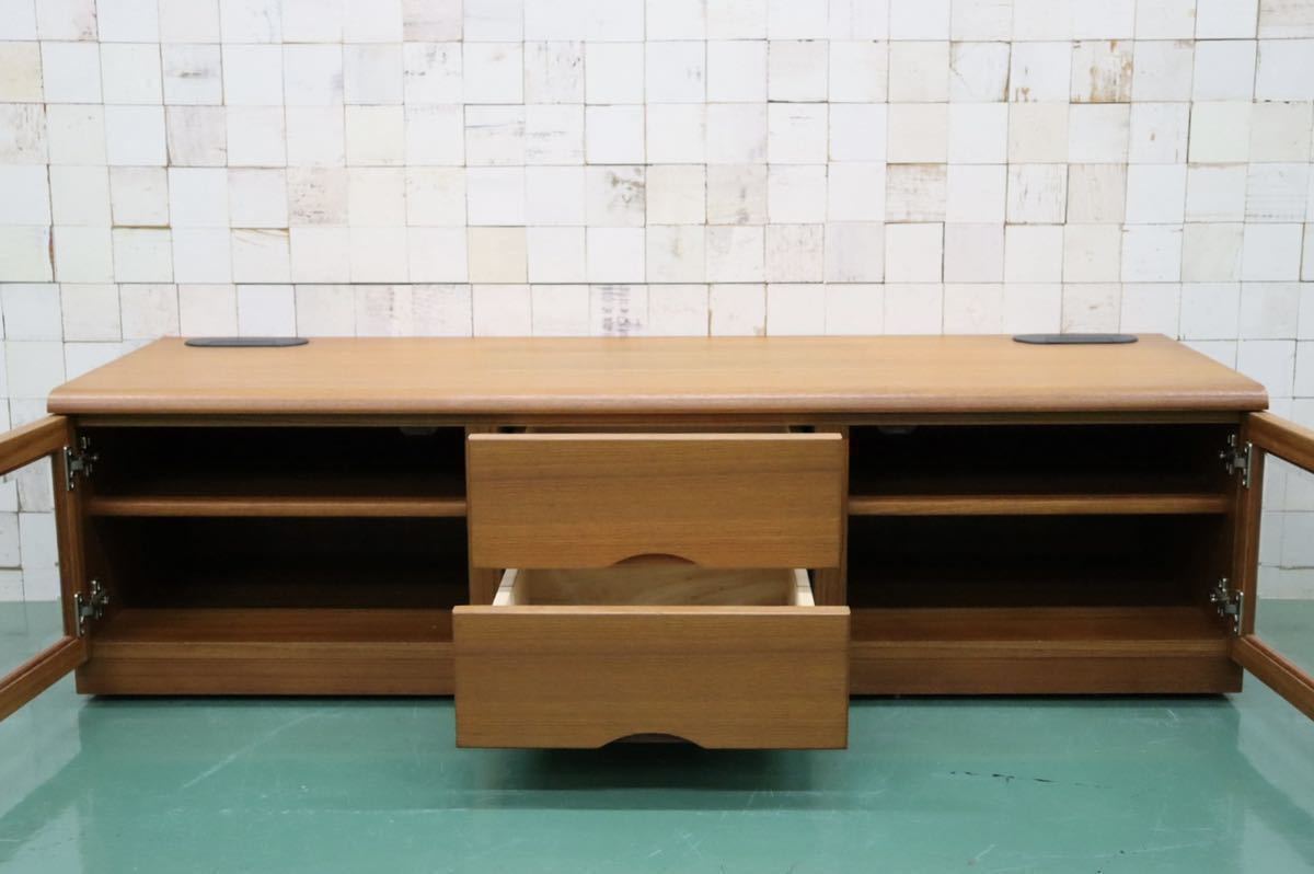 GMFK164○IDC大塚家具 TVボード AVボード ローボード リビング収納 チーク材 北欧スタイル 美品