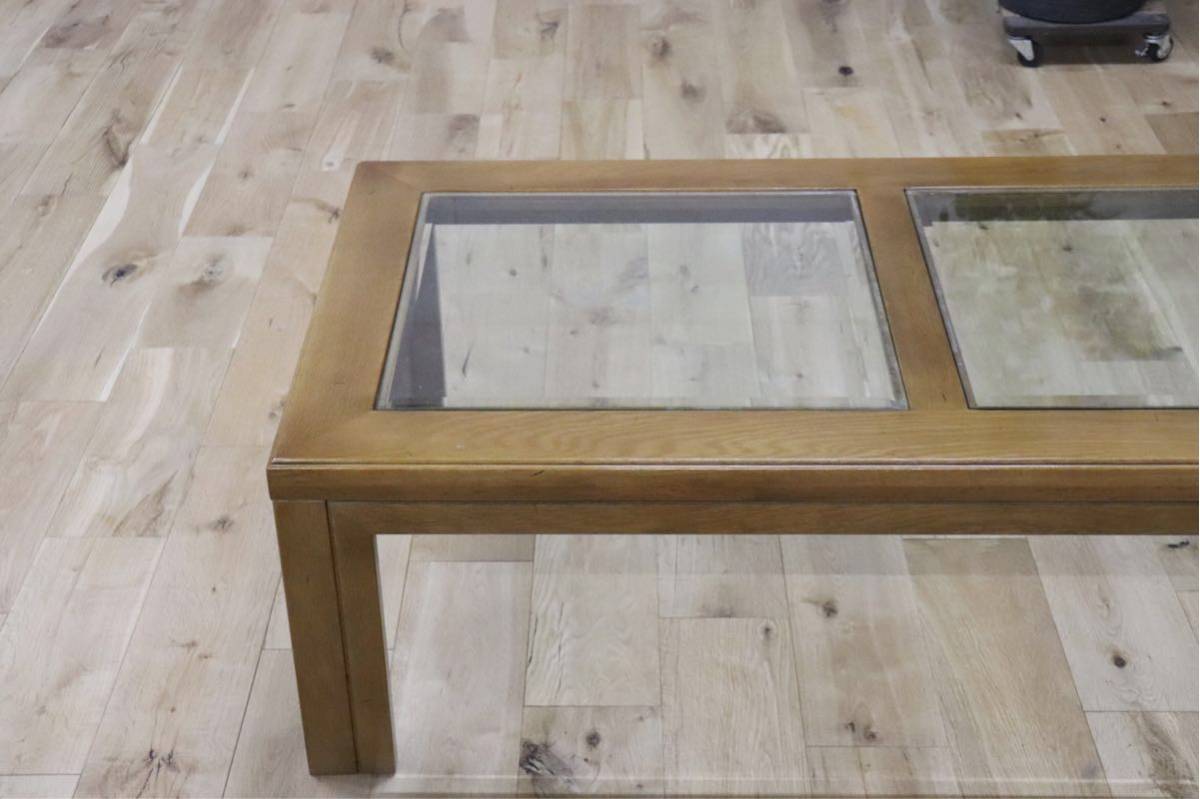 GMCK563 ○ domani / ドマーニ カリモク最高峰 Morganton モーガントン ガラス センターテーブル リビング テーブル 約15万