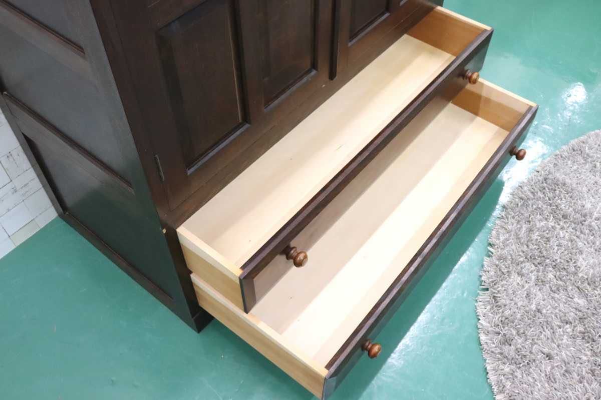GMFT33○松本民芸家具 D-I型 洋服箪笥 ワードローブ ミズメザクラ 無垢材 最高級 民芸家具 伝統工芸 和家具 定価約51万