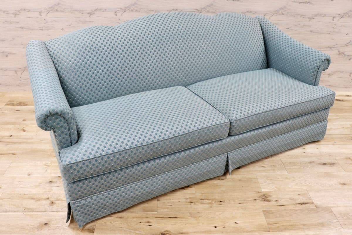 GMFK224○Thomasville / トーマスビル IDC大塚家具 3人掛けソファ トリプルソファ ファブリック US クラシック 定価約36万