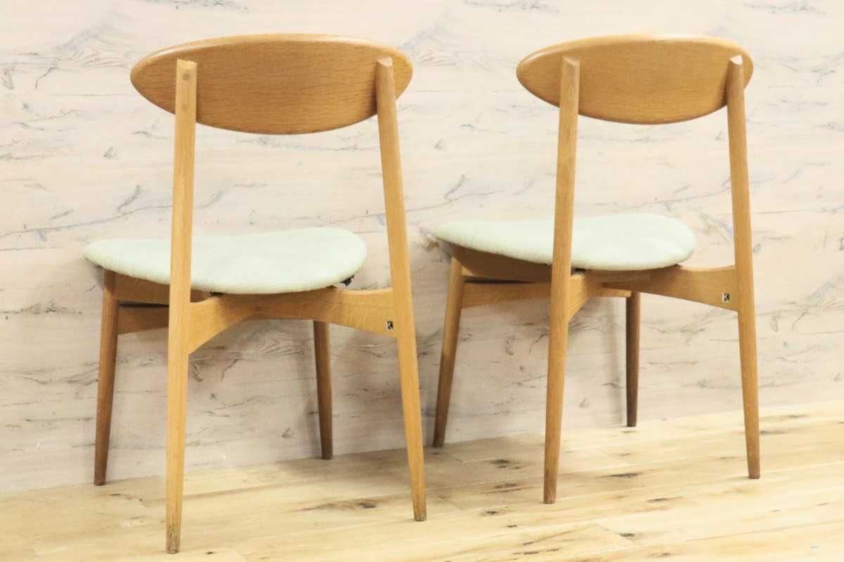 GMFH248F○飛騨産業 / HIDA キツツキ SD220N アームレスチェア ダイニングチェア 食卓椅子 椅子 ホワイトオーク材 チェア 2脚セット