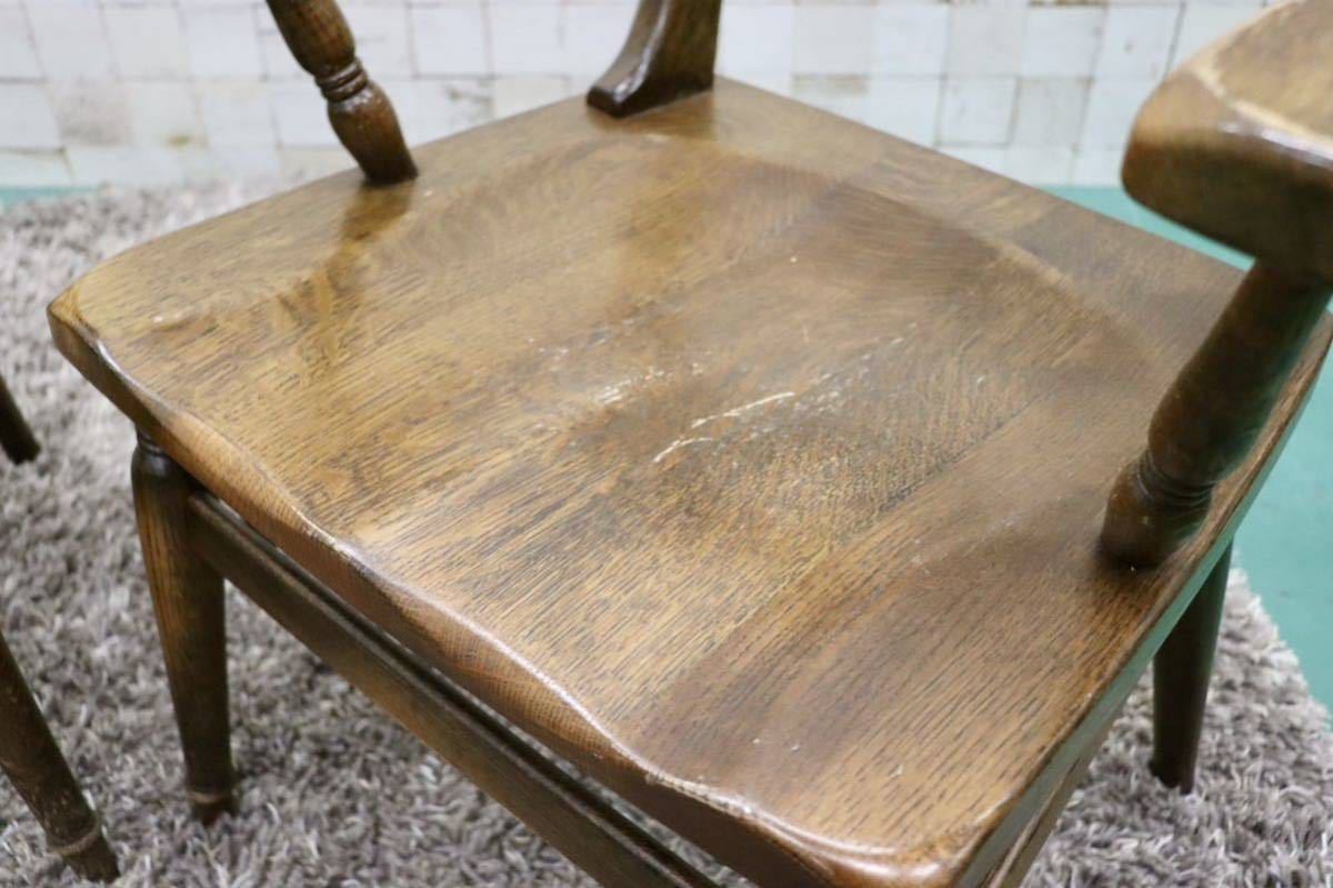 GMFT354D○柏木工 / KASHIWA ウィルダネス アームチェア 椅子 2脚セット オーク材 飛騨家具 古民家 アンティーク