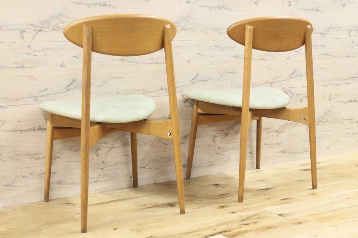 GMFH248O○飛騨産業 / HIDA キツツキ SD220N アームレスチェア ダイニングチェア 食卓椅子 椅子 ホワイトオーク材 チェア 2脚セット