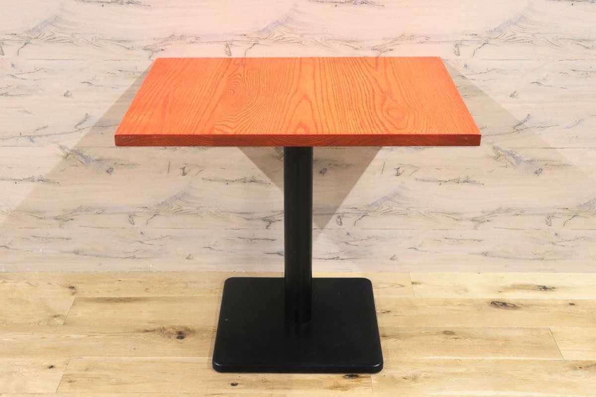 GMFH237A○飛騨産業 / HIDA キツツキ 9981 ダイニングテーブル カフェテーブル 楢材 無垢 インダストリアル 店舗什器 カフェ 飛騨家具