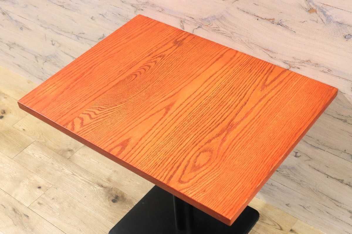 GMFH237A○飛騨産業 / HIDA キツツキ 9981 ダイニングテーブル カフェテーブル 楢材 無垢 インダストリアル 店舗什器 カフェ 飛騨家具