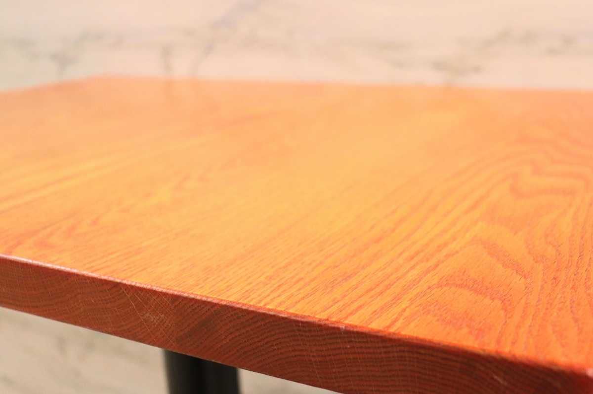 GMFH237B○飛騨産業 / HIDA キツツキ 9981 ダイニングテーブル カフェテーブル 楢材 無垢 インダストリアル 店舗什器 カフェ 飛騨家具