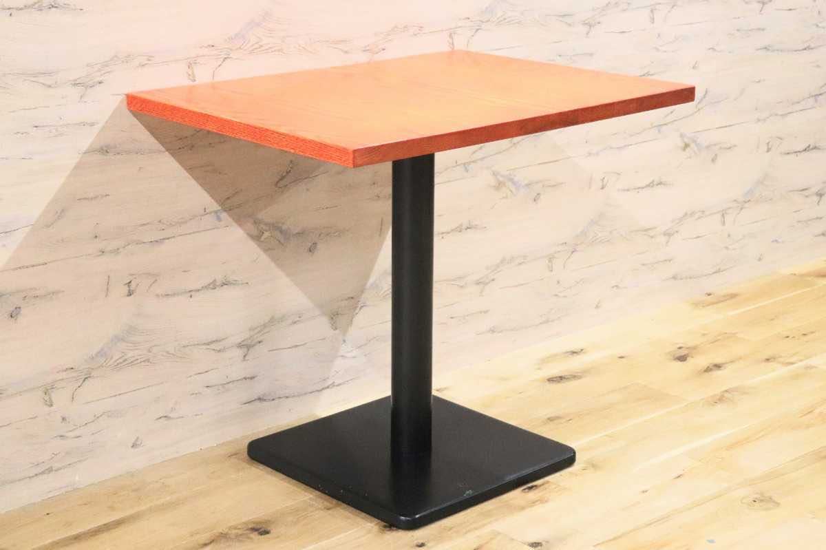 GMFH237B○飛騨産業 / HIDA キツツキ 9981 ダイニングテーブル カフェテーブル 楢材 無垢 インダストリアル 店舗什器 カフェ 飛騨家具