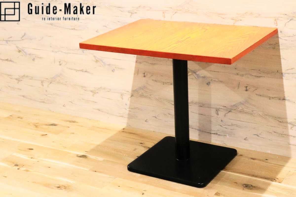 GMFH237D○飛騨産業 / HIDA キツツキ 9981 ダイニングテーブル カフェテーブル 楢材 無垢 インダストリアル 店舗什器 カフェ 飛騨家具