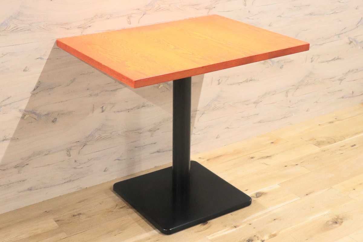 GMFH237F○飛騨産業 / HIDA キツツキ 9981 ダイニングテーブル カフェテーブル 楢材 無垢 インダストリアル 店舗什器 カフェ 飛騨家具