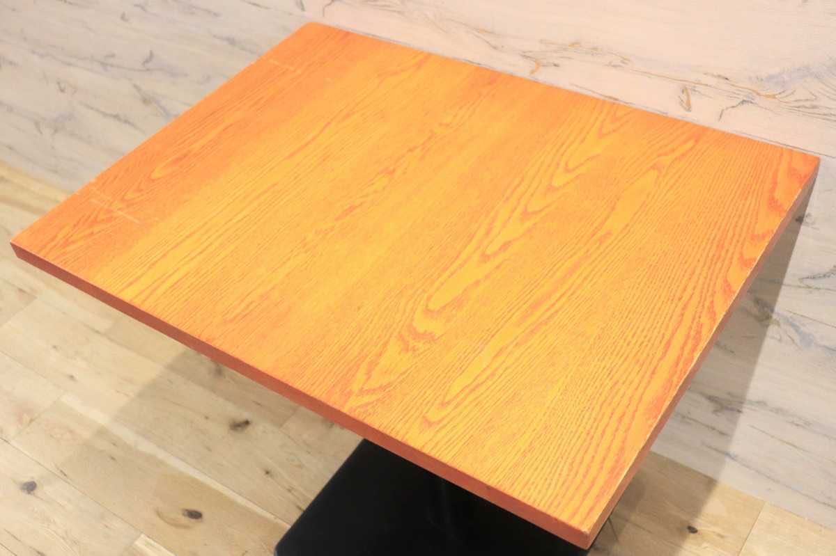 GMFH237H○飛騨産業 / HIDA キツツキ 9981 ダイニングテーブル カフェテーブル 楢材 無垢 インダストリアル 店舗什器 カフェ 飛騨家具